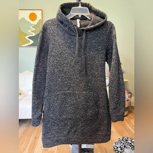 Fabletics Charcoal Gray Hooded Pullover Tunic